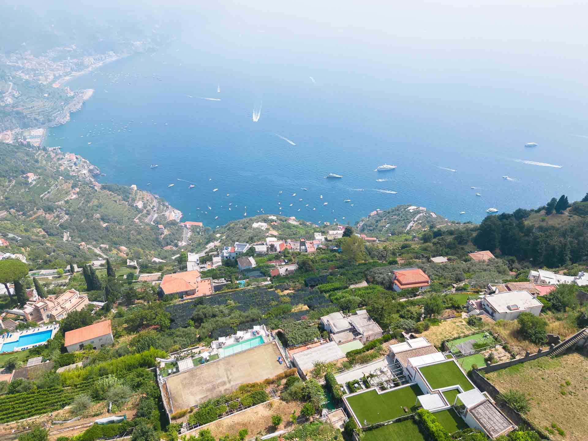 Terrace - Garden - Aerial Panorama - Hotel Villa Amore - Ravello - Amalfi Coast